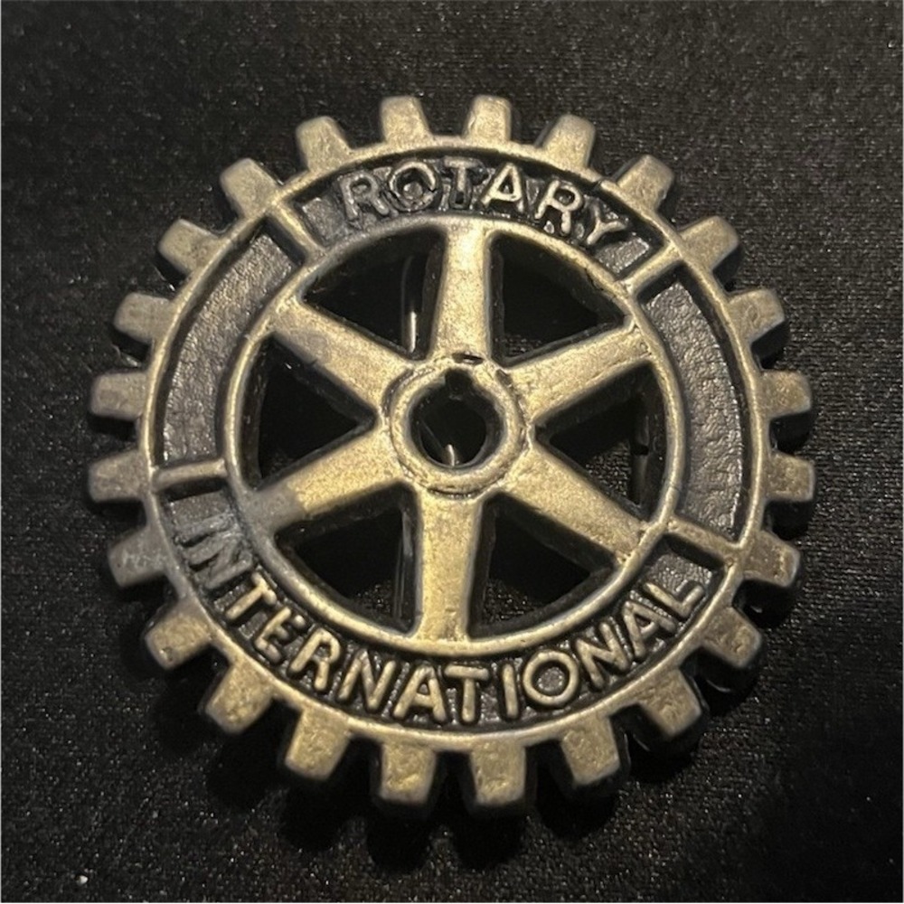 Rotary International Gear Pin and Belt Buckle